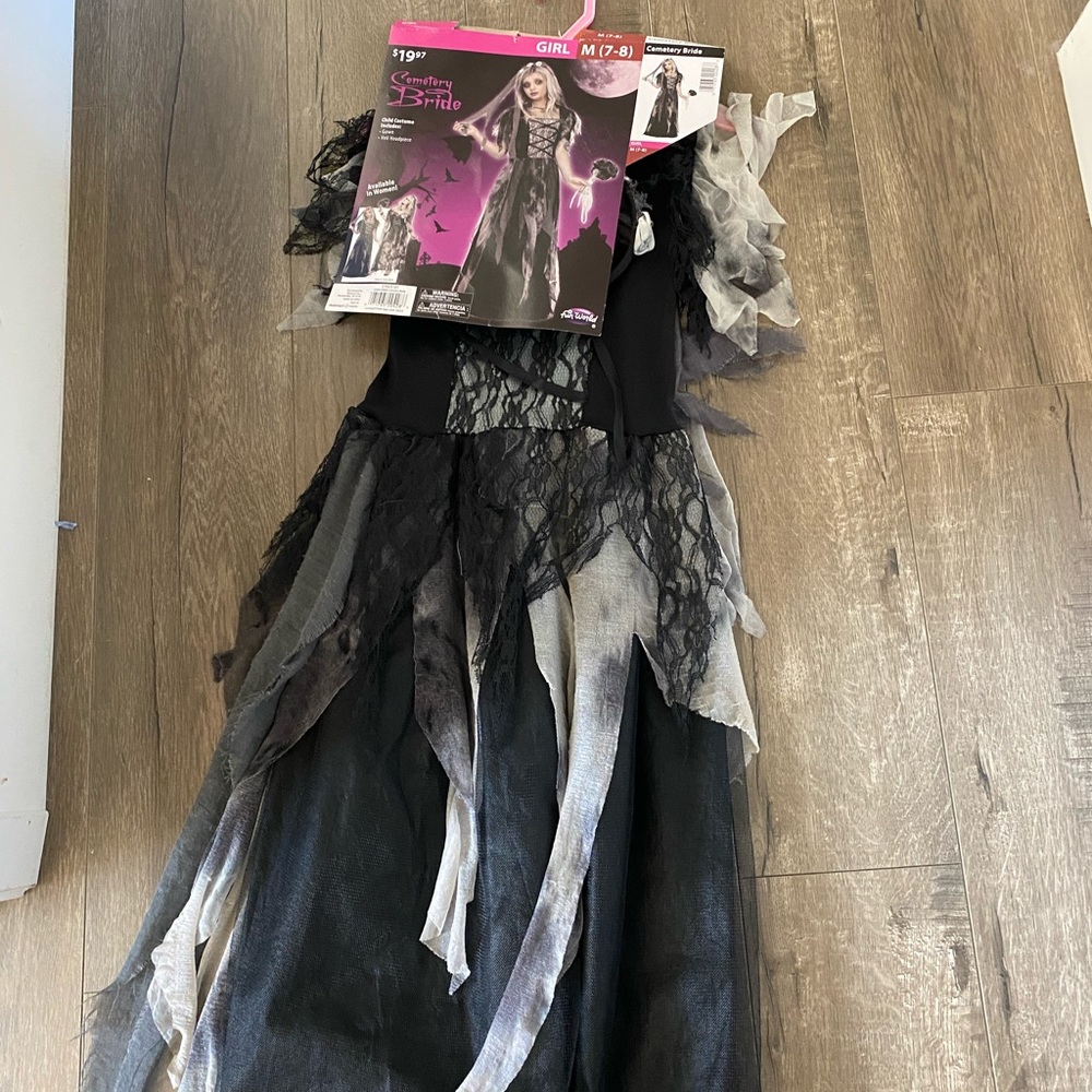 Girls Zombie Bride Costume